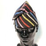 Stripped Black Native Men Fila Cap